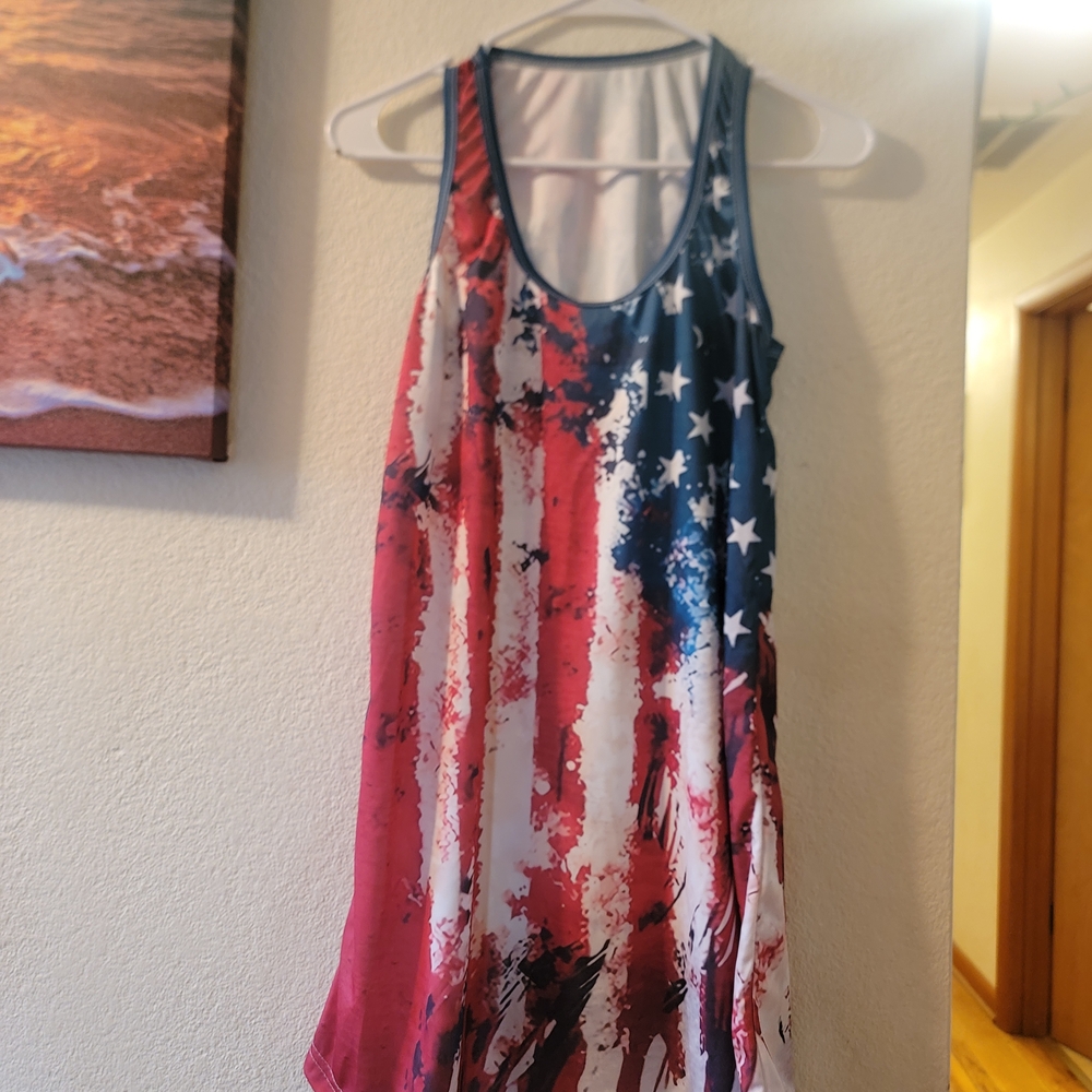 Patriotic Sleeveless Dress